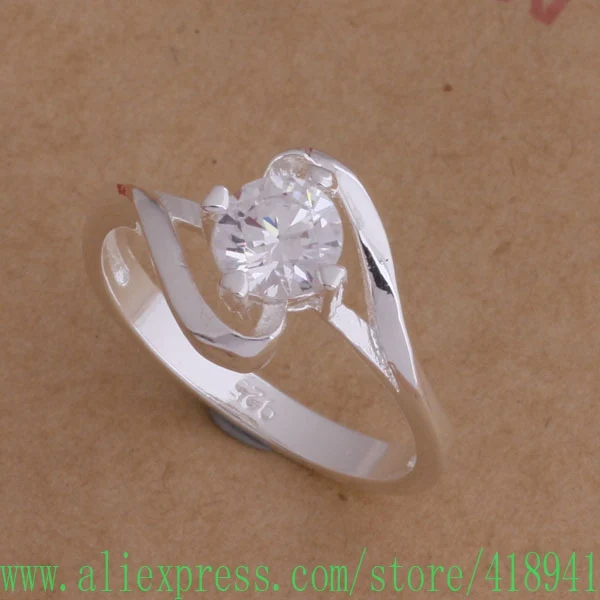 

Silver Plated ring, Silver Plated fashion jewelry, Double loop fastener stone /dxaamoha aycajpja AR024