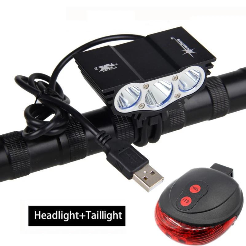 Cheap USB 10000LM LED Bike Headlamps3XT6 LED Bike Light Front Handlebar Torch +Rechargeable 4x18650 Battery+Charger 30 Cheap USB 10000LM LED Bike Headlamps3XT6 LED Bike Light Front Handlebar Torch +Rechargeable 4x18650 Battery+Charger 30