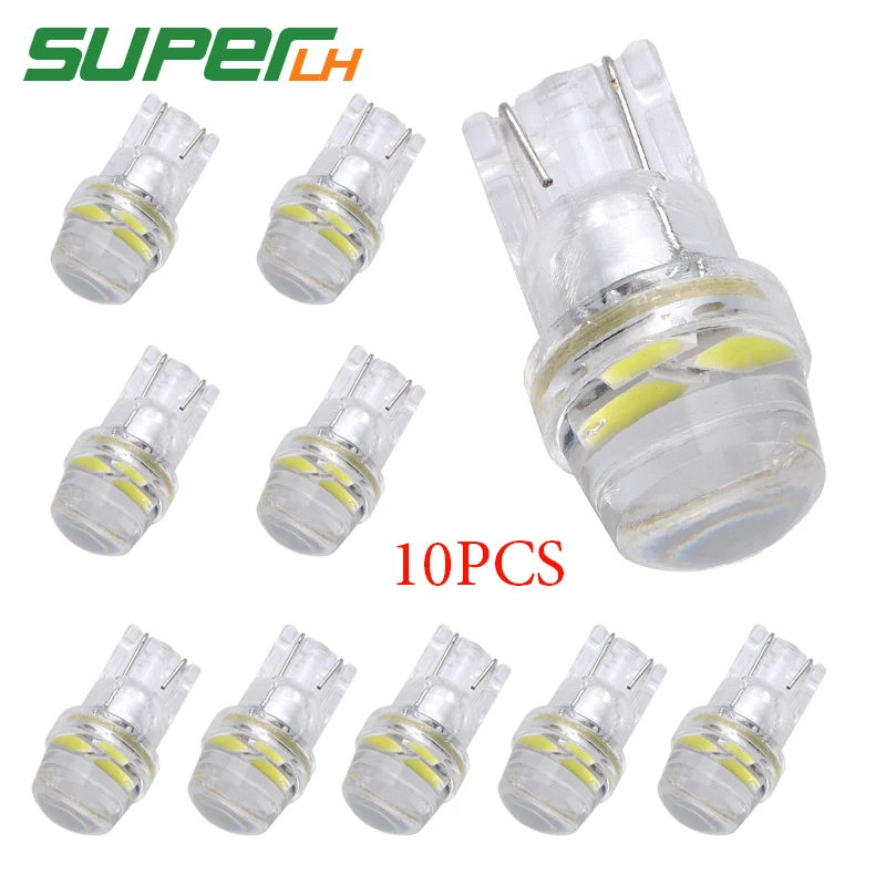 

10pcs New t10 led W5W 192 LED No Error silicone LED T10 For Car Parking Lights Clearance Bulbs Interior Dome plate Lights 12V