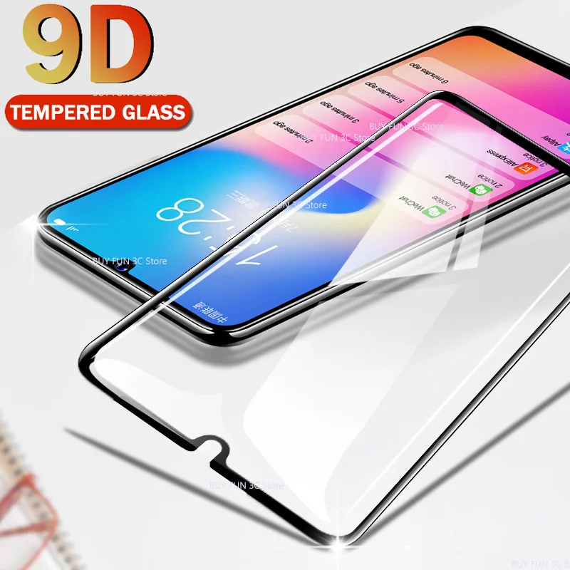 Изогнутое стекло 9D для huawei p smart 2019 honor 10 lite honer light psmart plus 2018 защитная пленка safety tremp |