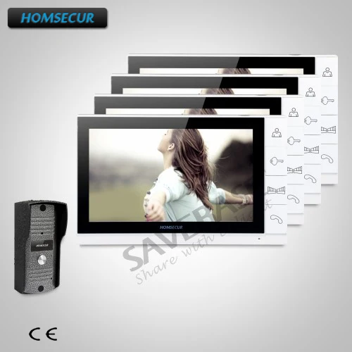 

HOMSECUR 9inch Video Door Entry Security Intercom with Metal Case Camera for Apartment