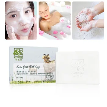 

Goat Milk Handmade Soap Moisturizing Oil-Control Anti-Mite Remove Blackheads Cleaning Soap