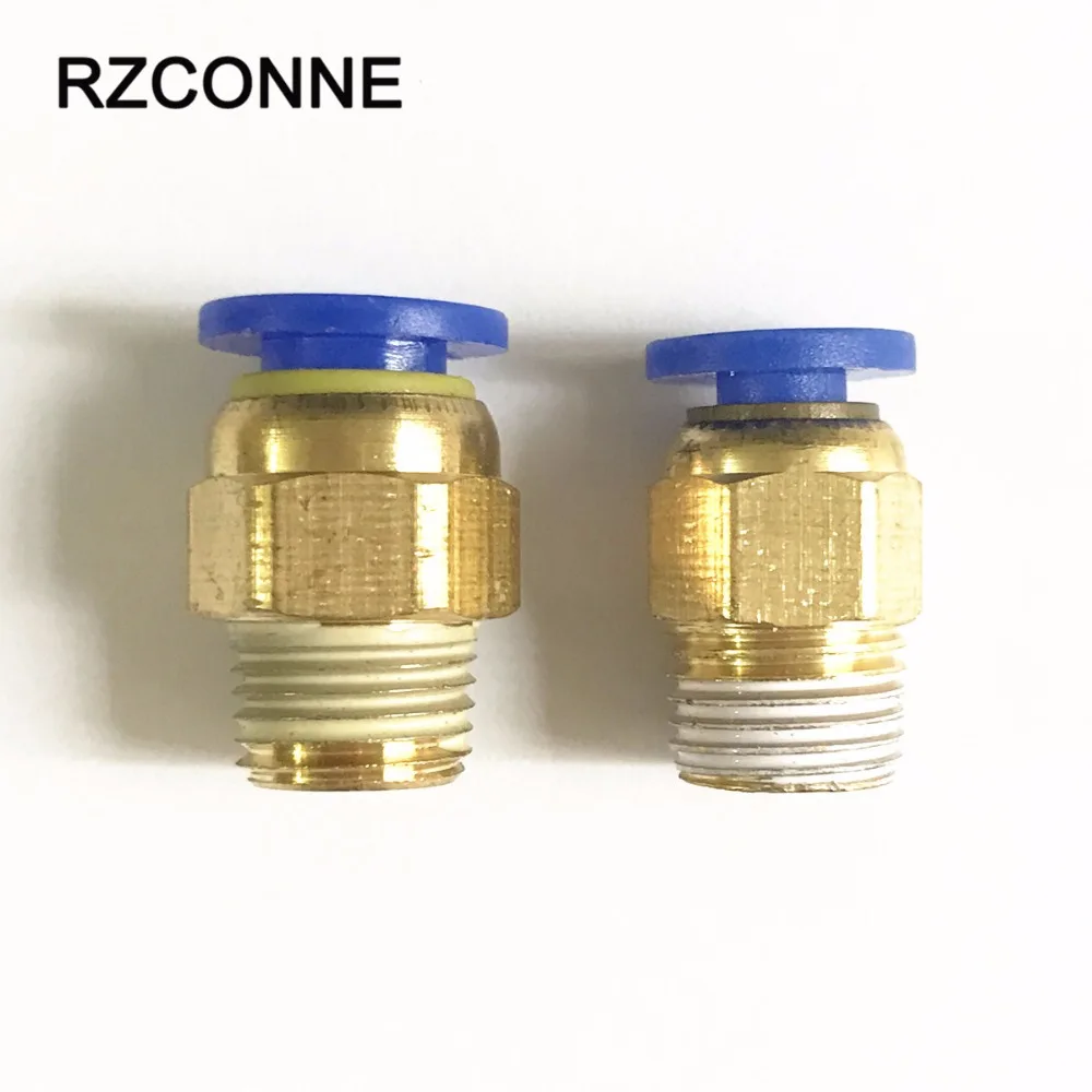 

3D Printer Pneumatic Connectors PC4-01 1.75mm or PC6-01 3.0mm PTFE Tube quick coupler, j-head Fittings Hotend Fit