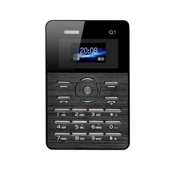 

Russian Original AEKU Q1 Quad Band Card Phone Mini Pocket Students Children Phone The Most Thin Card Phone MP3 Low Radiation