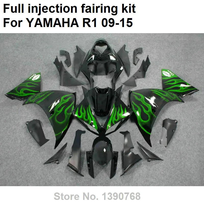 Запчасти для кузова вторичного рынка Обтекатели YAMAHA injection YZF R1 09-14 15 черный