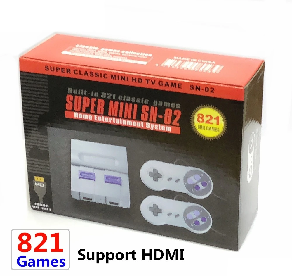8bit Mini Hd Hdmi Tv Retro Family Video Game Console Handheld Built In 1 Classic For Snes Games Dual Gamepad Player Pal Ntsc Video Game Consoles Aliexpress