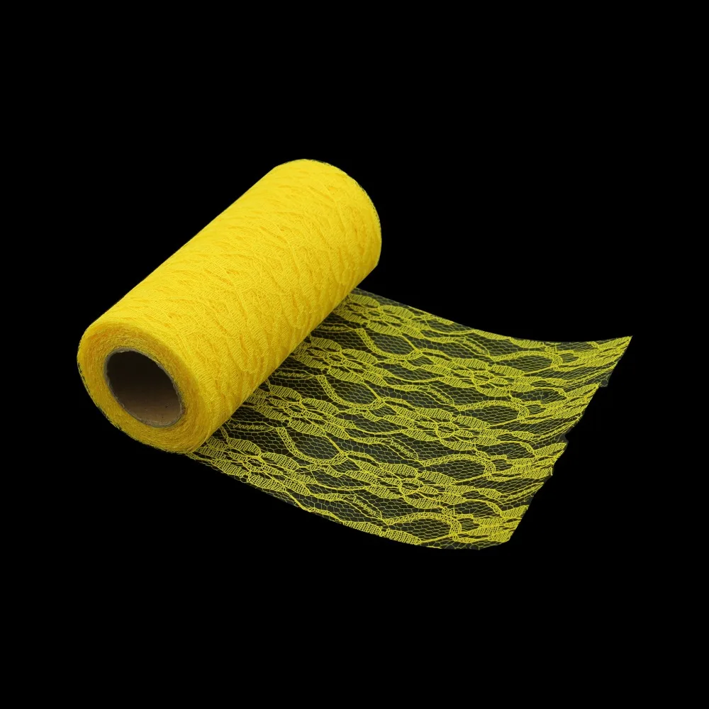 

10YD/ Roll 15cm Lace Roll Spool Fabric ribbon Netting Fabric For DIY Wedding Party Chair Sash Bow Table Runner Event Party Craft