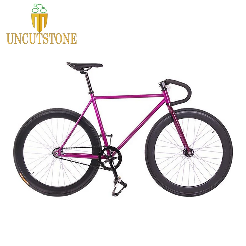 Magnesium Alloy Wheel 60mm rim fixie Bicycle, Fixed gear bike 700C *23 70mm Rim 52cm FRAME DIY BIKE Complete Road Bike