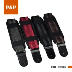 2018 P & P высококлассные Кожаные Гитарные ремни плечевые накладки для электрогитары на 150 см X 5 см