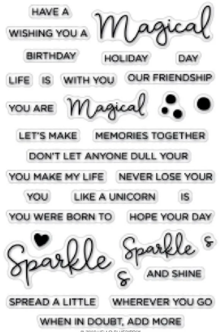 

Magical word Transparent Clear Silicone Stamp/Seal for DIY scrapbooking/photo album Decorative clear stamp 922