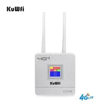 KuWfi 300Mbps Wireless CPE 4G LTE Wifi enrutador FDD TDD LTE WCDMA GSM Global desbloquear antenas externas de la ranura para tarjeta SIM WAN/LAN puerto