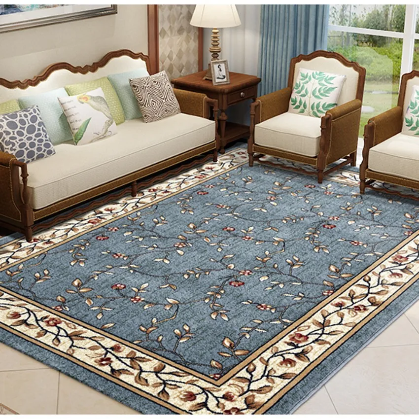 Классический американский стиль большой размер ковер для гостиной, ретро Персидский Узор прикроватный ковер, утолщенный ковер для украшения дома