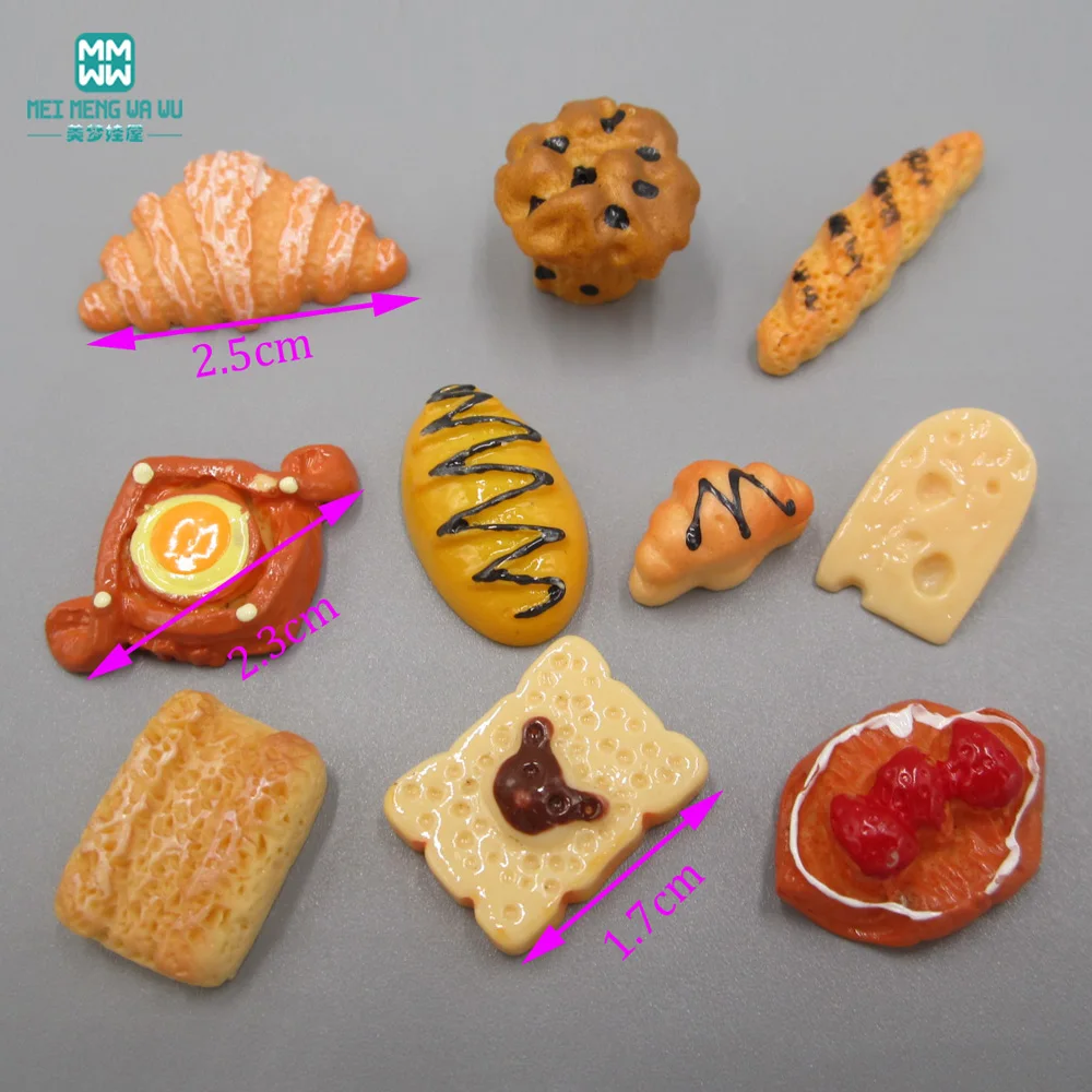 

2.5cm-5cm mini Bottle\tableware\Simulation food Bread cake for 1/3 1/4 1/6 BJD\SD doll house accessory play toy