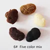 50pcs/20pcs Sample Order Five Colors Nylon Hairnets Black Brown Coffee Color Invisible Soft Elastic Lines Hair Net ► Photo 2/6