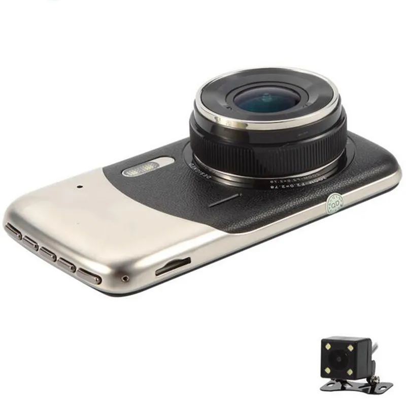 Tanie 2018 oryginalny 4.0 Cal ekran IPS rejestratory samochodowe Novatek NTK96658 kamera samochodowa kamera samochodowa Full HD 1080P rejestrator wideo kamera na deskę rozdzielczą