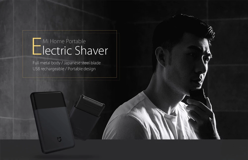 Xiaomi электробритва для USB перезаряжаемая 60HRC Япония сталь мужская умная Mijia Мини Портативная полностью Металлическая электрическая бритва