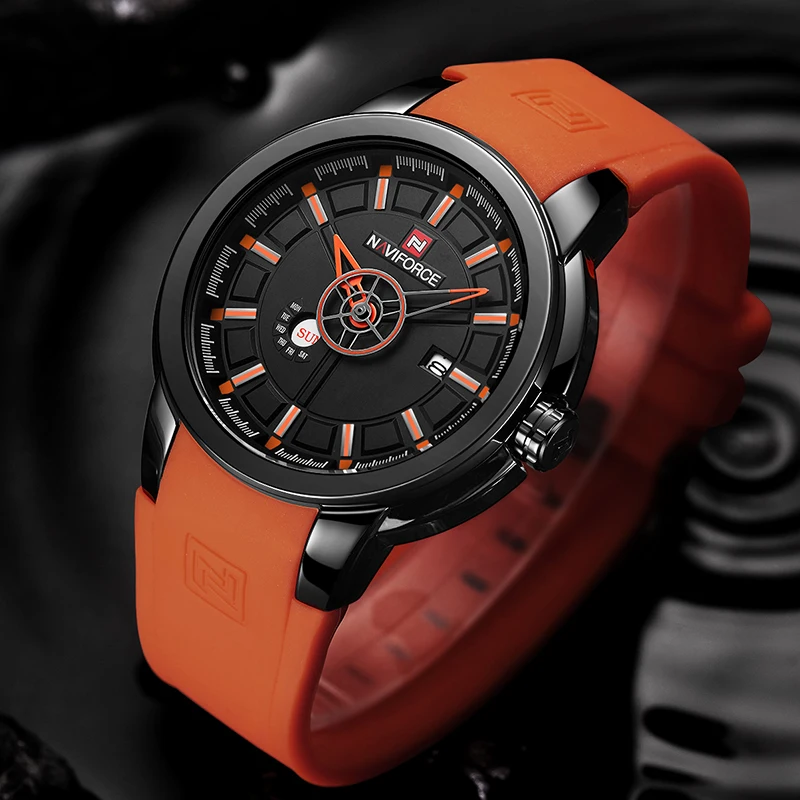 Новые мужские часы топ класса люкс NAVIFORCE брендовые модные спортивные военные