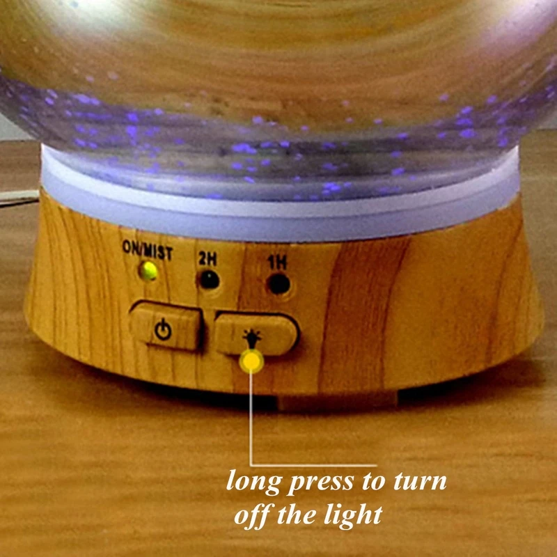 2019 New Fashion LED Light Essential Oil Mist Humidifier Ultrasonic Aroma Diffuser Aromatherapy