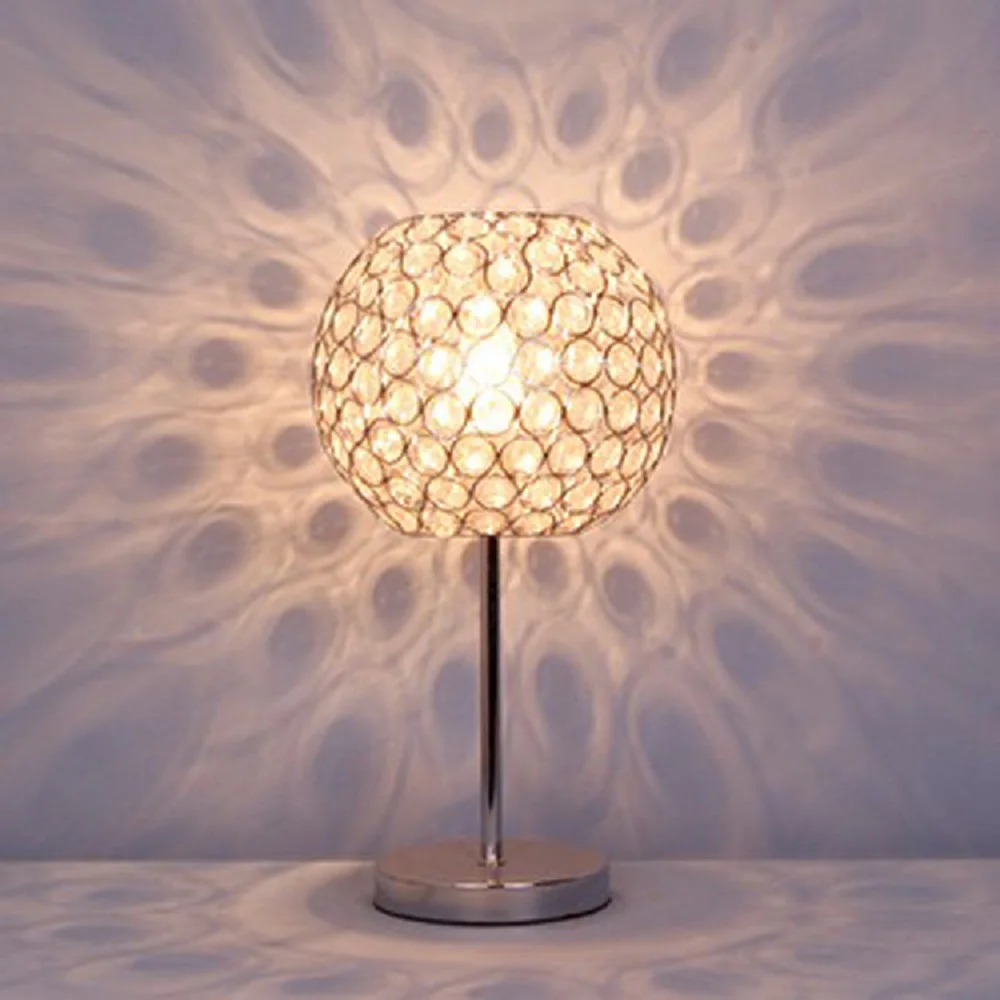 

Bedside Lamp Crystal Ball Table Lamp Vintage Modern Night Light Lamp Decorative Room Desk Lamp for Reading Bedroom Living Room