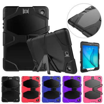 

Kickstand Case Cover Stand Case For Samsung Galaxy Tab A 8.0 2016 T350 T355 SM-T355 Case Silicon Three Layer Tablet Case