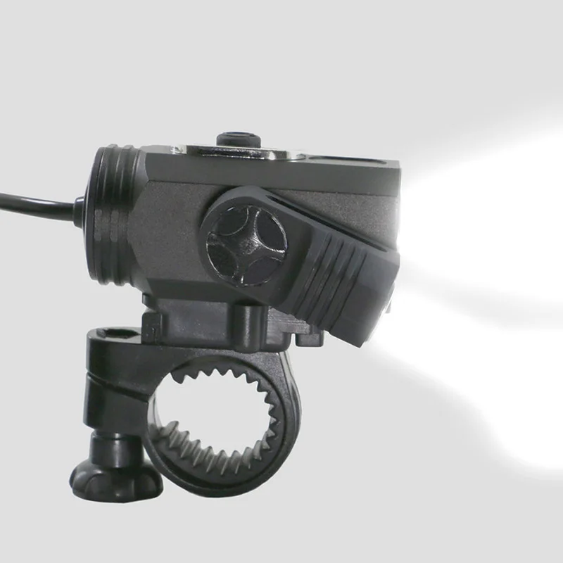 3 LED Bicycle Front light Bike Head Lamp XML T6 Flashlight Rotating