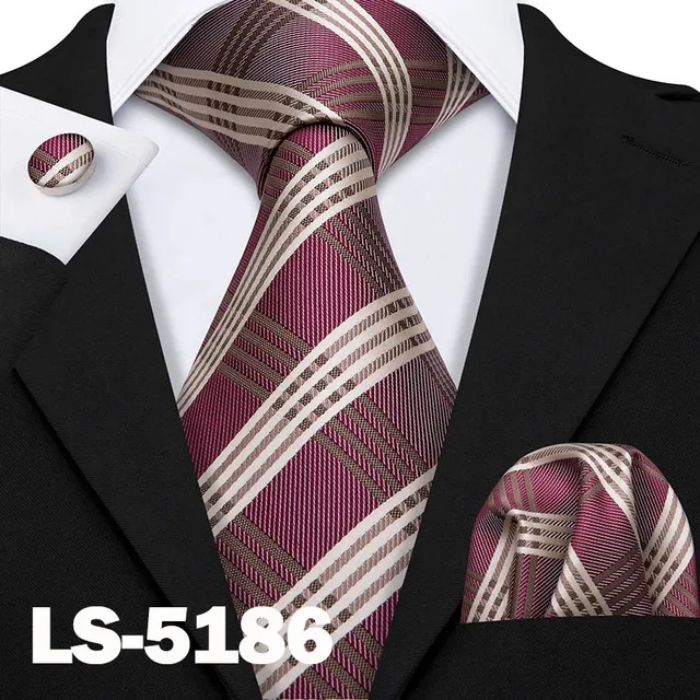 Jacquard Woven New Fashion Classic Striped Tie Men/'s Silk Suits Ties Neck TuBWU
