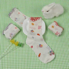 Летние Осенние женские милые стильные носки с оборками 2 пары кружевные цветочные короткие носки для девочек тонкие женские носки