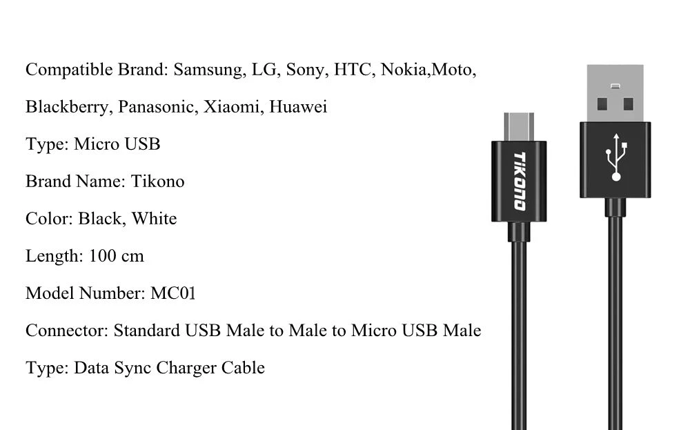 Tikono все микро-usb для устройств на аndroid кабель для синхронизации данных и зарядки для samsung S6 S7 HTC Xiaomi Huawei мобильных телефонных звонках и сообщениях Планшеты кабель Para