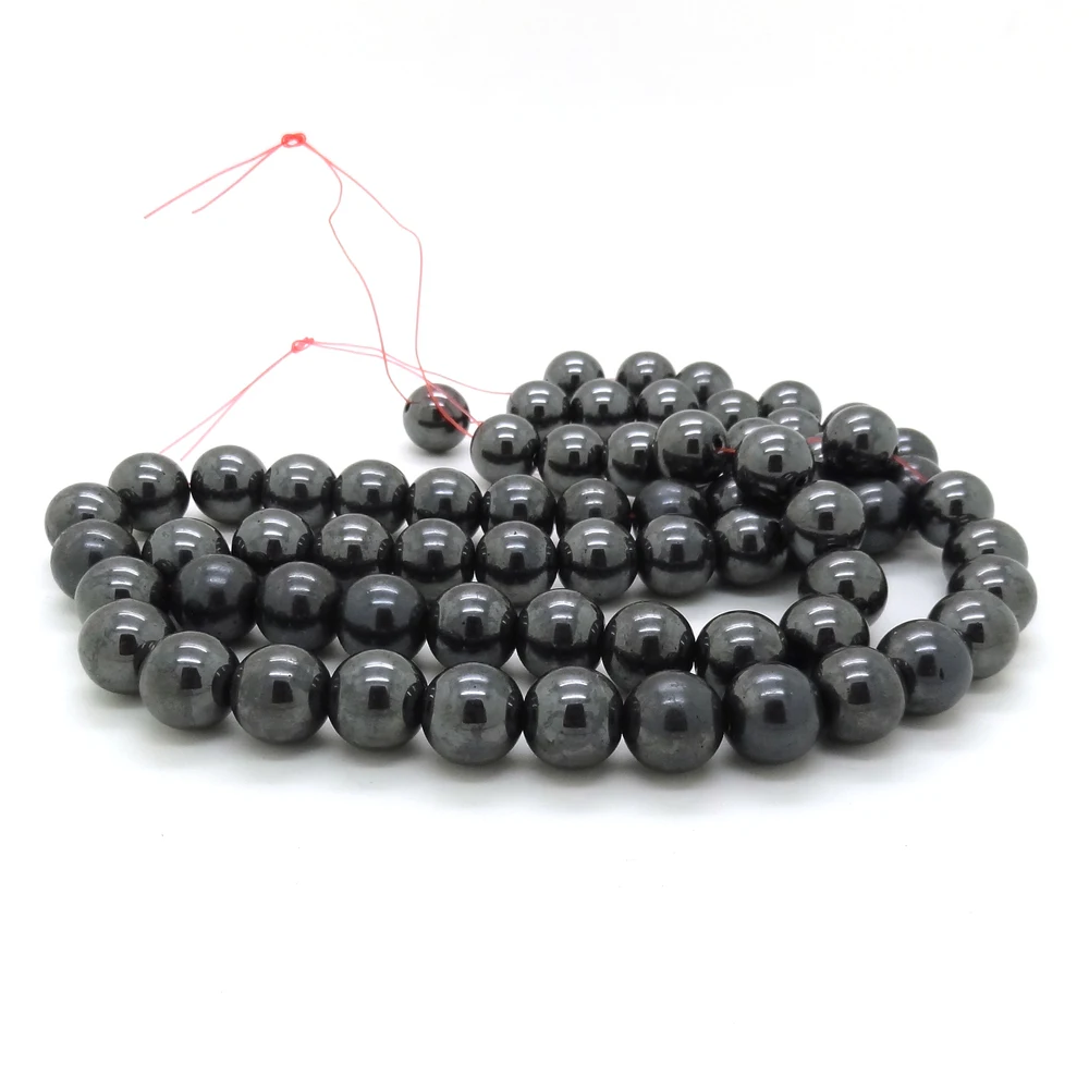 

Wholesale 6mm 8mm 10mm 12mm Black Color Hematite Non Magnetic Loose Spacer Beads For Macrame Jewelry Making,Free Shipping