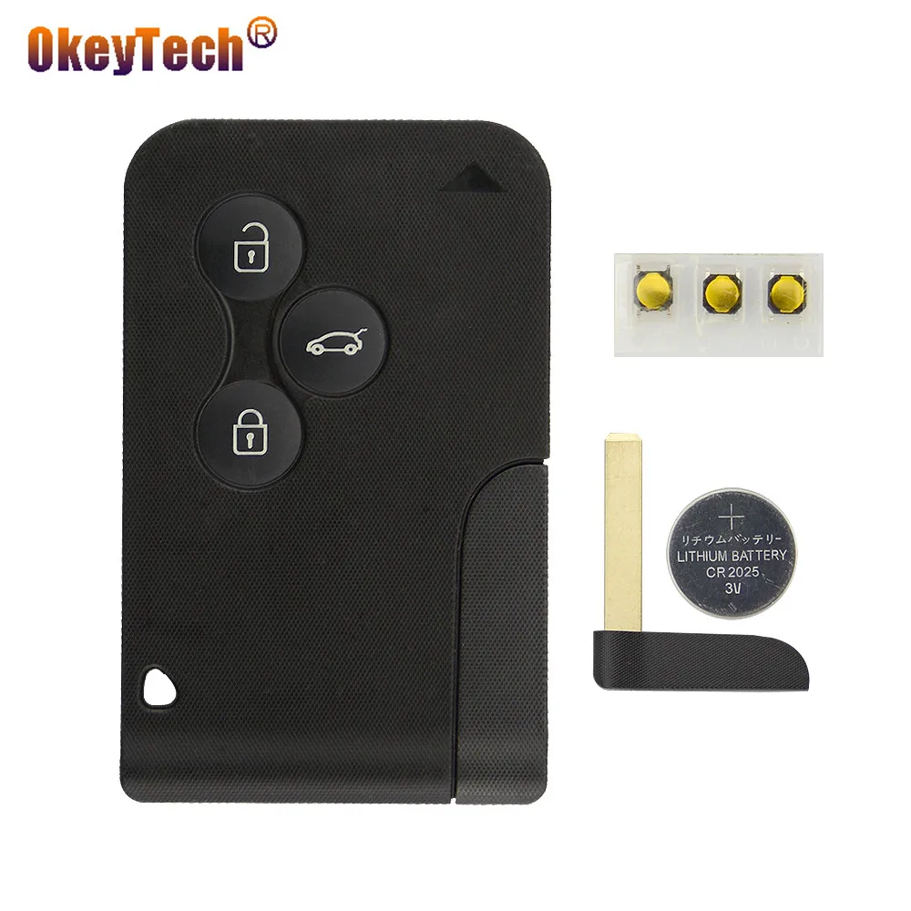 Smart card key shell for renault