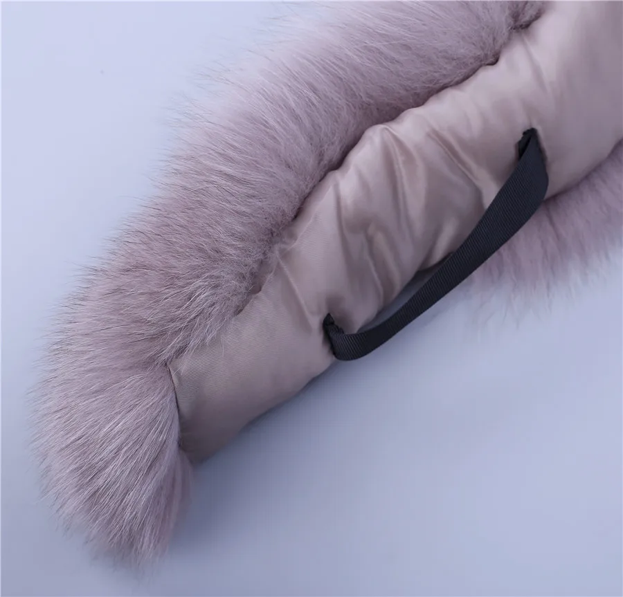 2018 новые носки унисекс Зимние из натуральной лисы меховой воротник натуральный меховой воротник 90 см длинный меховой шарф обертывания шеи