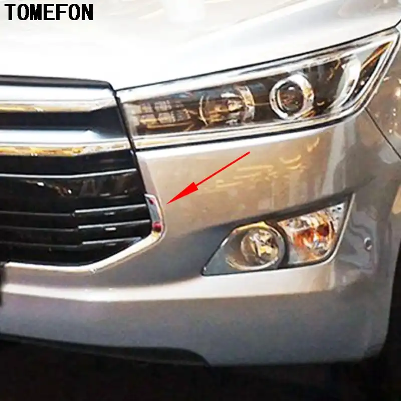 Tomefon 2pcs Set For Toyota Innova 2016 2017 Modification Abs