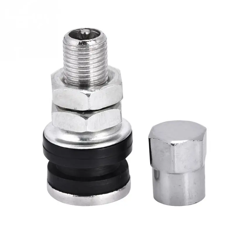 10pcs TR161 Metal Car Truck Motorcycle Bolt In Tire Tyre Valve Short Stems with Dust Cap Stem Kit | Автомобили и мотоциклы