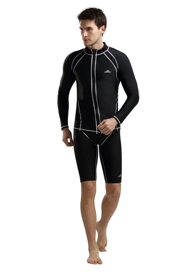 1 шт. Золотая защита от медуз, водолазный костюм для мужчин размера плюс XXL 3XL 4XL УФ Длинные рукава для сноркелинга сёрфинга купальник