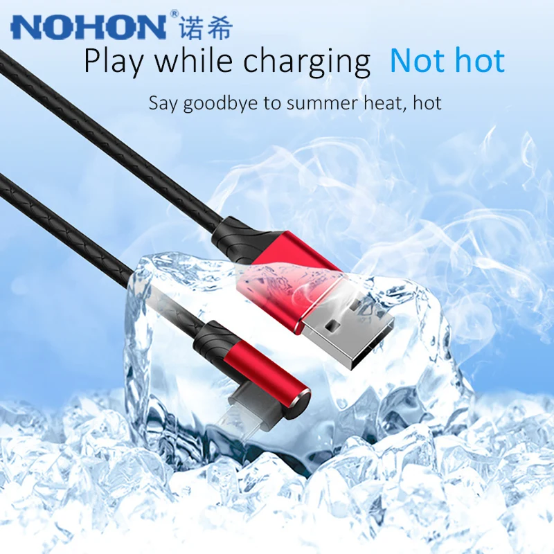 Koop NOHON TPE Elleboog Verlichting Kabel Opladen amp; Sync Gegevens Cord 8 Pin Telefoon Voor iPhone X 8 Plus XS Lange lading Kabels Voor iPad Mini 1 2 m