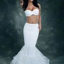 В Свадебные Юбки Русалки и свадебное платье подкладка 1 костюм Нижняя юбка кринолин аксессуар для невесты