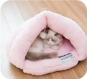 

Sweet Warm Wool Ball Pet Mat Nest Pet Small Cat Kennel Bed Sofa Sleeping Soft Polar Fleece Bag House Puppy Cave Bed