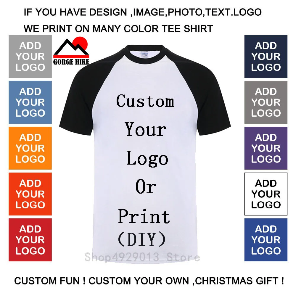 

2019 DIY Design Your Brand Logo/Picture High Quality Casual Custom Men and Women T-shirt Unisex Plus Size T Shirt Free Shipping