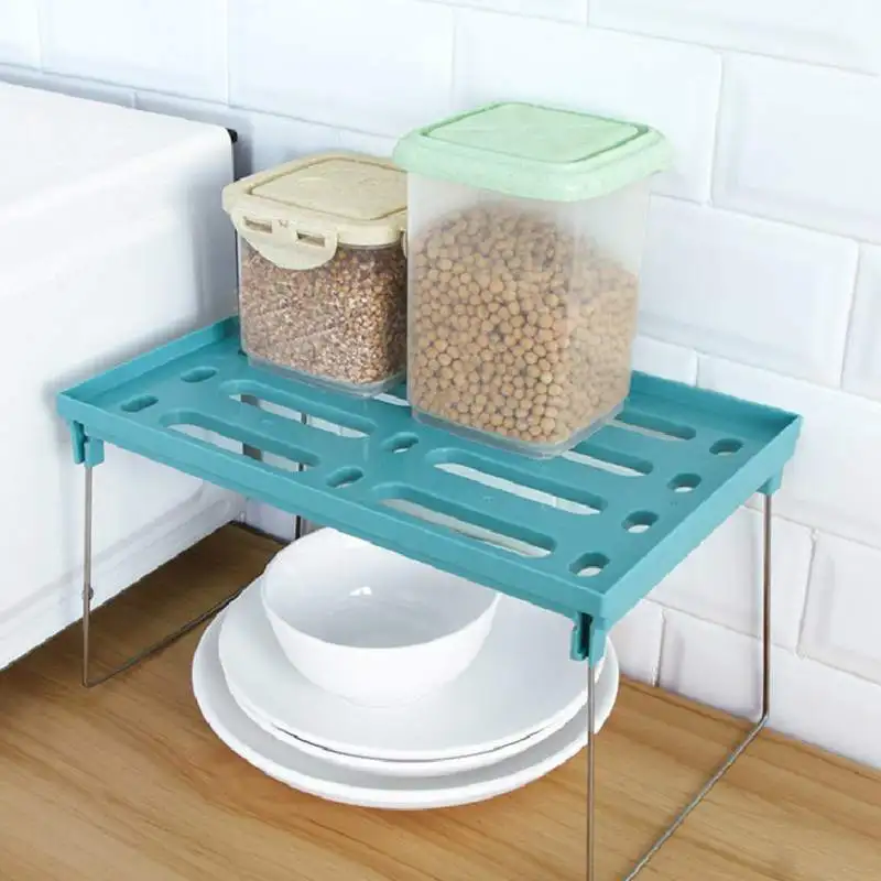 

Storage Shelf Snap Type Plastic Foldable Storage Racks Kitchen Storage Cup Rack Shelving Holders Multiuse Organizer