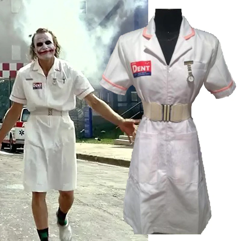 Heath Ledger Joker Nurse Costume The Dark Knight NeverBeforeSeen