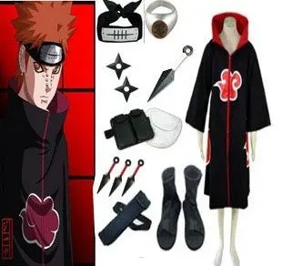 Костюм Наруто из аниме Наруто|naruto cosplay|akatsuki costumenaruto akatsuki |
