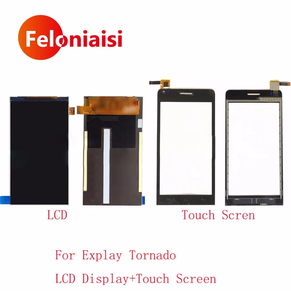 AAA 4.5&quot For Explay Tornado LCD Display With Touch Screen Digitizer Sensor Panel+Tracking Code | Мобильные телефоны и