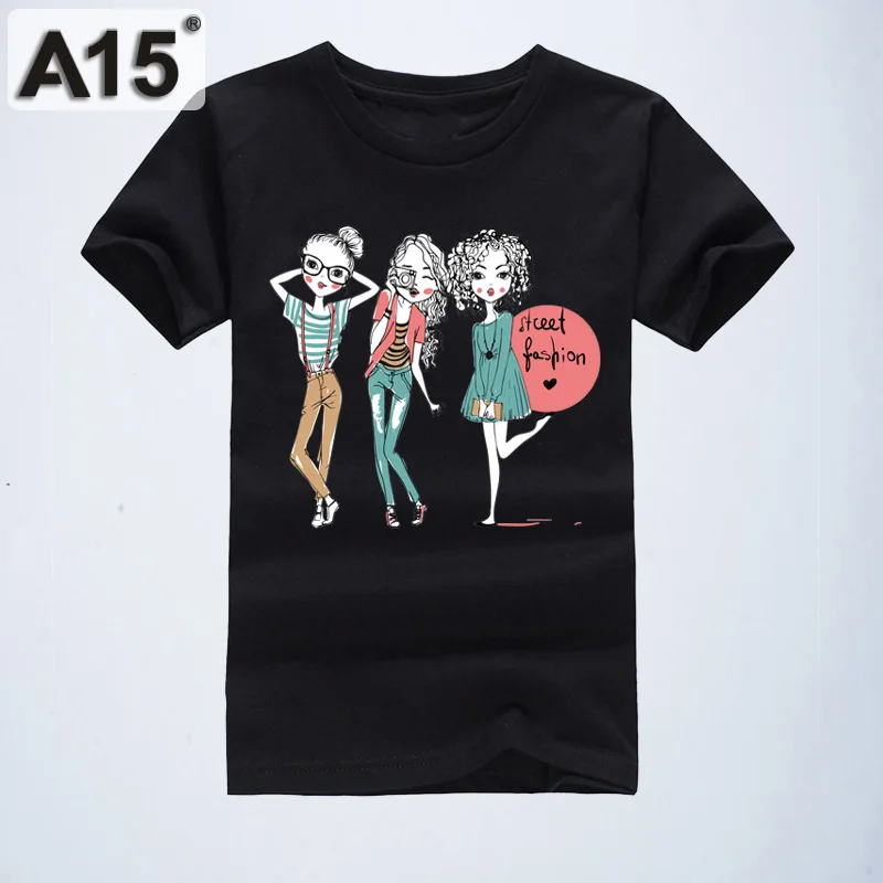 A15 для больших мальчиков детская футболка хлопковая футболка на лето с коротким рукавом на возраст 6, 8, 10, 12 лет 14 лет подростковая одежда Топы Футболка для маленьких девочек Футболка - Цвет: K4T7Black
