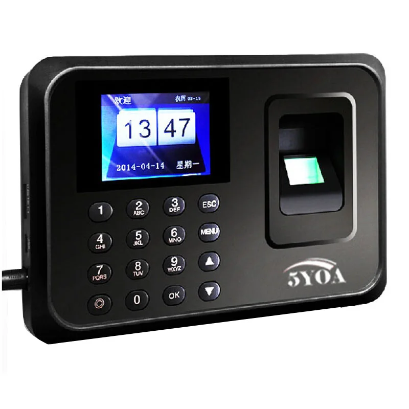  A01 sistema biométrico de asistencia USB lector de huellas dactilares reloj de tiempo máquina de Co