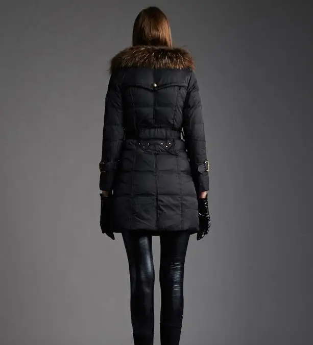 2018 fashion thickening large fur collar down coat women medium-long winter new arrival women winter coats and jackets plus size