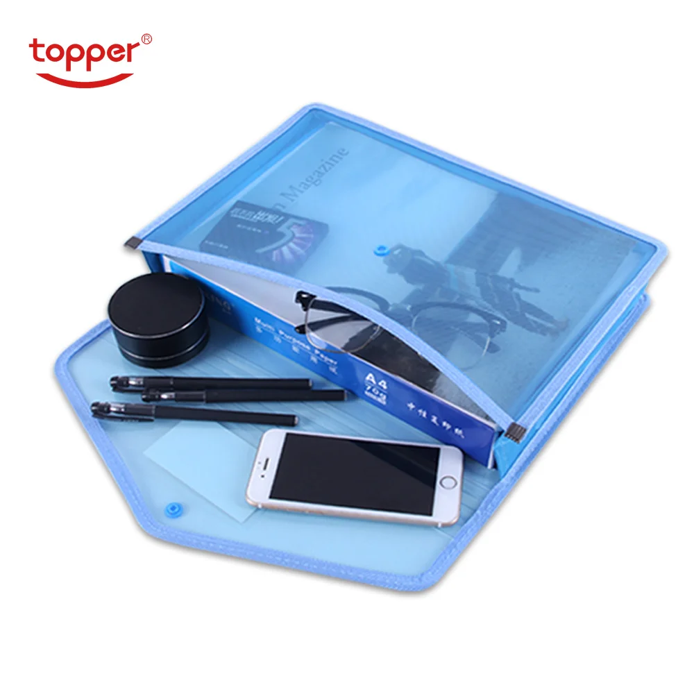 

Twill line Transparent file bag thickened waterproof stereo file bag large capacity Document Hold Bags folders storage folder