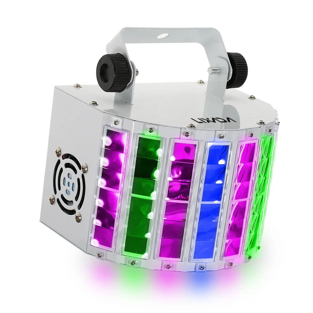 

100-240V 24W RGBW LED 6 Channel Dmx 512 Voice-activated Voice-control Automatic Control LED Projector DJ Stage Lighting Lights
