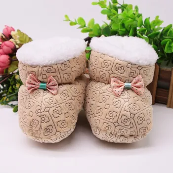 

New Baby Shoes Infant Soft Soled Footwear for Newborns Winter Toddler Keep Warm Print First Walkers Shoes for babies