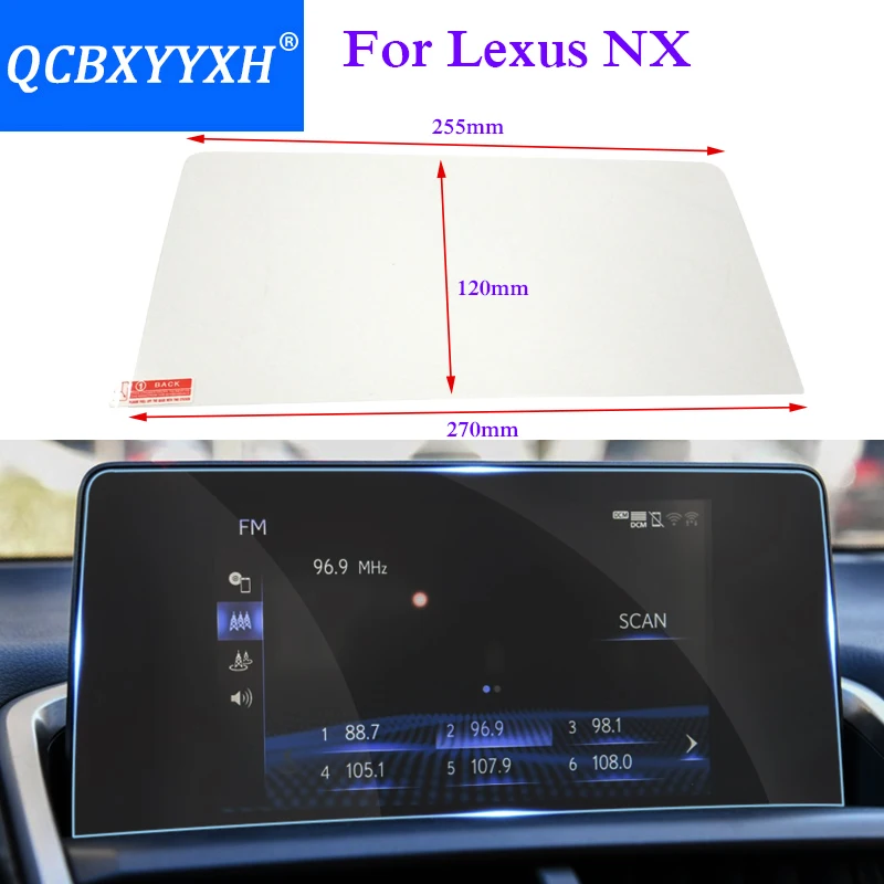Стеклянная защитная пленка QCBXYYXH для Lexus NX 200 NX200T NX300 Стайлинг автомобиля GPS