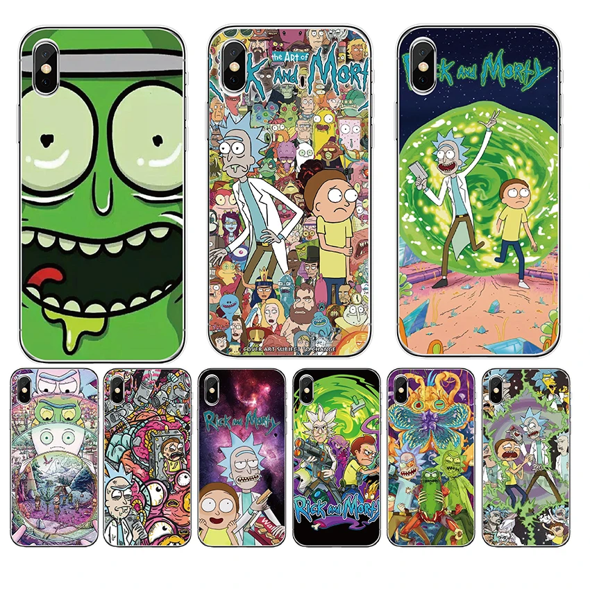 

For BQ Aquaris X X2 Pro U2 lite C E5 M5 M5.5 X5 X5 V VS plus 5201 Space vsmart Active 1 JOY 1 plus Rick et Morty Soft TPU cases